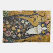 金ゴールドの天体 キッチンタオル (横)