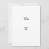 金ゴールドの天体 招待状 (裏面)