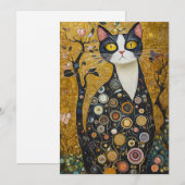 金ゴールドの天体 招待状 (正面/裏面)