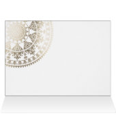 金ゴールドの太陽のな曼荼羅のサンキューカード-カスタムな色 (内部横(上))