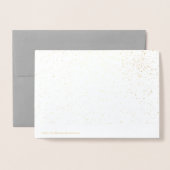 金ゴールドの失敗のサンキューカード 箔カード (裏面封筒付き)