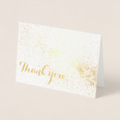 金ゴールドの失敗のサンキューカード 箔カード (正面)