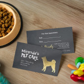 金ゴールドの子犬あきたいぬ/柴犬ペットカー 予約カード