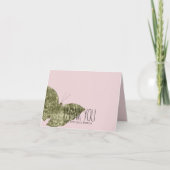 金ゴールドの宝石の蝶は感謝していしています サンキューカード (正面)