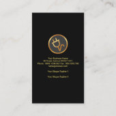 金ゴールドの家の球根の金ゴールドの影の電気技師 名刺 (裏面)