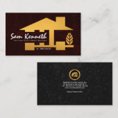 金ゴールドの家の開発のマネージャーの建築業者 名刺 (正面/裏面)