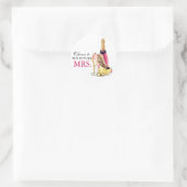 金ゴールドの小剣のピンクのシャンペンの口紅のバチェロレッテ ラウンドシール (バッグ)