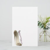 金ゴールドの小剣の靴の芸術のラプソディ 便箋 (スタンド正面)