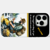 金ゴールドの川端でのパンニングの冒険 Case-Mate iPhoneケース (裏面 (横))