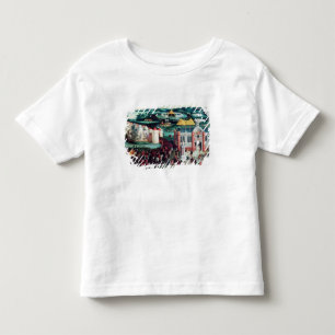 金ゴールドの布の分野で会うこと トドラーTシャツ