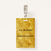 金ゴールドの幾何学的な正方形のモダンで粋なバッジの締縄 バッジ (裏面クリップ)