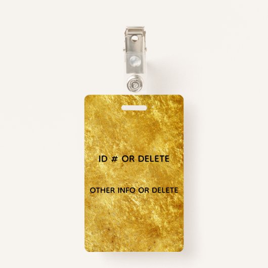 金ゴールドの幾何学的な正方形のモダンで粋なバッジの締縄 バッジ (裏面クリップ)