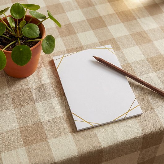 金ゴールドの幾何学的金ゴールド効果の注記 ポストイット