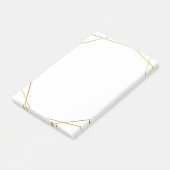 金ゴールドの幾何学的金ゴールド効果の注記 ポストイット (アングル)