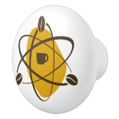 金ゴールドの引出しの引きの原子コーヒー豆 セラミックノブ (右)