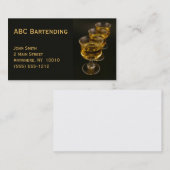 金ゴールドの強壮剤の名刺 名刺 (正面/裏面)