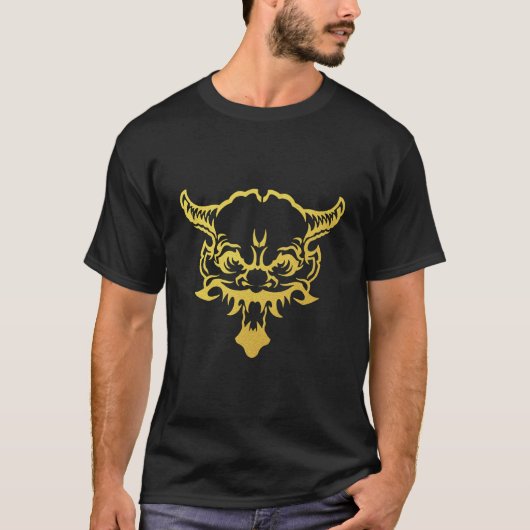 金ゴールドの悪魔 Tシャツ (正面)