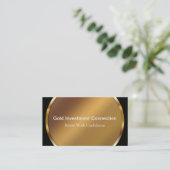 金ゴールドの投資の名刺 名刺 (スタンド正面)