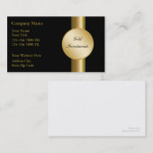 金ゴールドの投資の名刺 名刺 (正面/裏面)