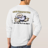 金ゴールドの探鉱 Tシャツ (裏面)