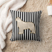 金ゴールドの数々のな側面のニューファウンドランド犬の枕 クッション (ブランケット)