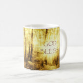 金ゴールドの日曜日のマグを賛美して下さい コーヒーマグカップ (正面右)