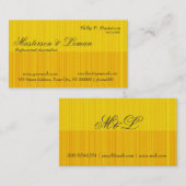 金ゴールドの明るいSunshineTexturedの煉瓦パターン 名刺 (正面/裏面)