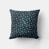 金ゴールドの星と月 クッション (裏面)
