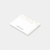 金ゴールドの星のための光っている星の範囲 ポストイット (アングル)