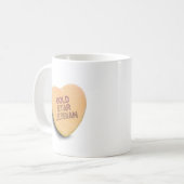 金ゴールドの星のレズビアンキャンデー コーヒーマグカップ (正面左)