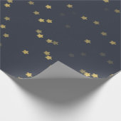 金ゴールドの星の包装紙ロール ラッピングペーパー (角)