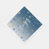 金ゴールドの星への願い スタンダードランチョンナプキン (角)