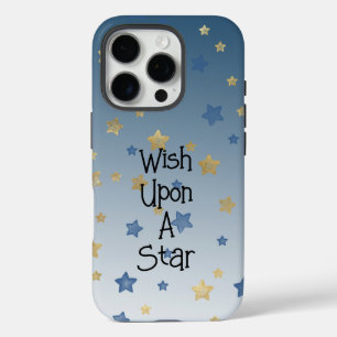 金ゴールドの星への願い iPhone 16 PROケース