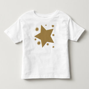 金ゴールドの星 トドラーTシャツ