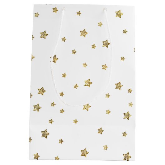 金ゴールドの星 ミディアムペーパーバッグ (裏面)
