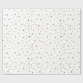 金ゴールドの星 ラッピングペーパー (フラット)