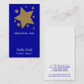 金ゴールドの星 名刺 (正面/裏面)