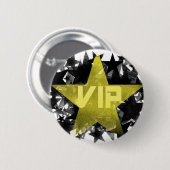 金ゴールドの星VIP 缶バッジ (正面&裏面)