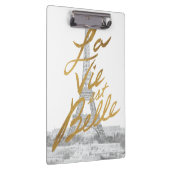 金ゴールドの書くことのエッフェル塔 クリップボード (右)