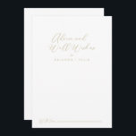 金ゴールドの書結婚道の願い アドバイスカード<br><div class="desc">この金ゴールドの結婚牧歌的な書道の願い事アドバイスカードは素朴な人に最適結婚である。とシンプルデザインはエレガント、金ゴールド内のクラシックとスクリファンシープトタイポグラフィを備えている。これらのカードはs、結婚ブライダルシャワー、ベビーシャワー、卒業式パーティーなどに最適だ。新郎新婦の名前、両親または卒業生の名前でカードをパーソナライズ。</div>