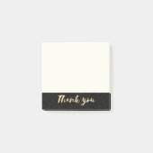 金ゴールドの書道は黒いのどの点との感謝していしています ポストイット (正面)