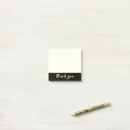 金ゴールドの書道は黒いのどの点との感謝していしています ポストイット (デスク上)