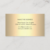 金ゴールドの曼荼羅のはすの花のヨガの黙想のホリスティック 名刺 (裏面)