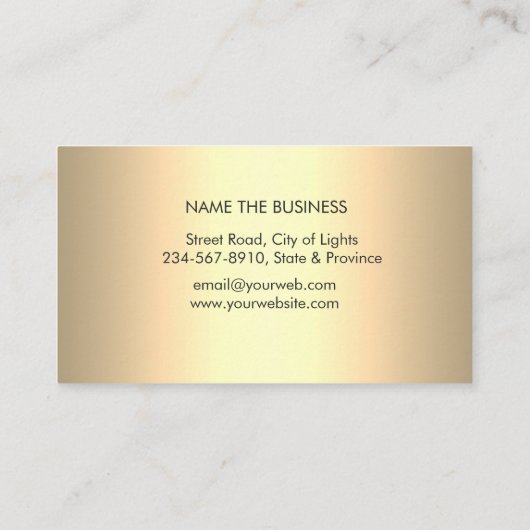 金ゴールドの曼荼羅のはすの花のヨガの黙想のホリスティック 名刺 (裏面)