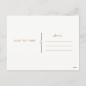 金ゴールドの曼荼羅のエレガントでシックで魅力的な休日の挨拶 シーズンポストカード (裏面)