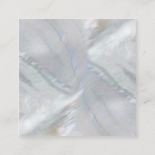 金ゴールドの曼荼羅の霊気の治療の記号 スクエア名刺 (裏面)