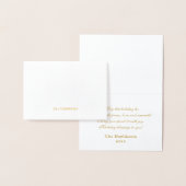 金ゴールドの最も素晴らしい時間モノグラム 箔カード (ディスプレー)