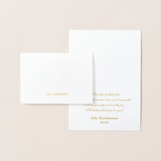 金ゴールドの最も素晴らしい時間モノグラム 箔カード (ディスプレー)