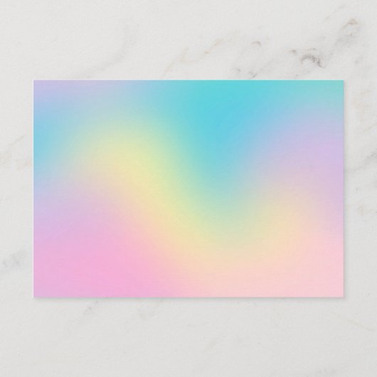 金ゴールドの月の星虹は本の赤ちゃんシャワーをもたらす エンクロージャーカード (裏面)