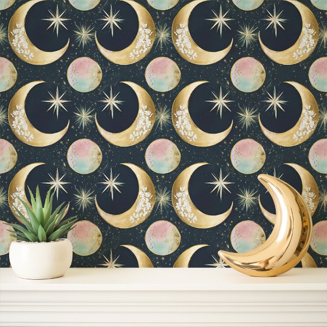 金ゴールドの月星 壁紙 (クリエイターアップロード済み)